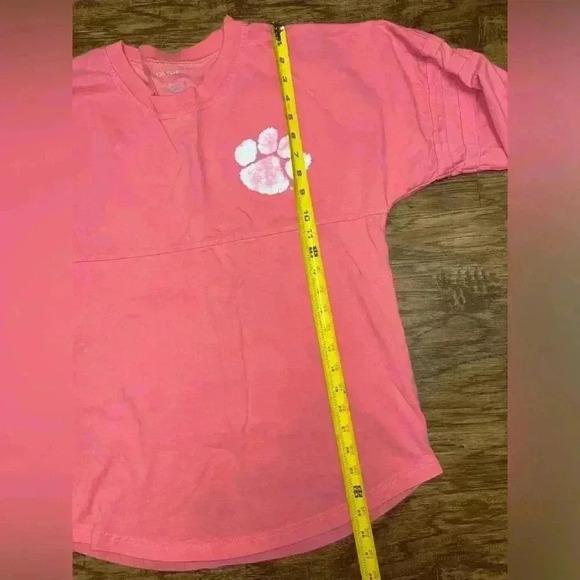Oversized Clemson Shirt Size Small Pink - Picture 9 of 10